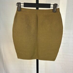 Seek The Label Ribbed Mini Skirt in Mushroom M